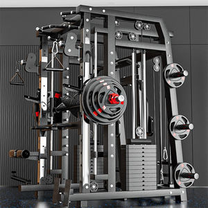 Machine Smith multifonctionnelle commerciale, système multi-usages pour la maison, <span class=keywords><strong>banc</strong></span> de <span class=keywords><strong>musculation</strong></span> complet, ensemble de poulies, équipement de <span class=keywords><strong>musculation</strong></span>, machine Smith - Product Image 1