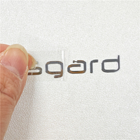 Etiquetas Metálicas Doradas Electroformadas Delgadas Personalizadas BOTU, Calcomanías en Relieve con Logotipo 3D, Adhesivos Metálicos de Níquel con Adhesivo 3M