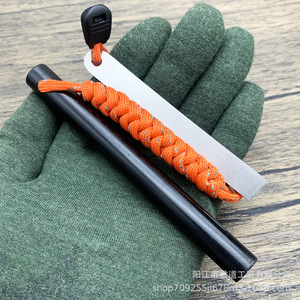 Allume-feu en acier inoxydable 12,7*127 avec paracorde, outil de survie en plein air - Product Image 4
