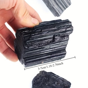 Wholesale Natural Black Tourmaline Raw Stone Healing Feng Shui Style Crystal for Meditation and Craft