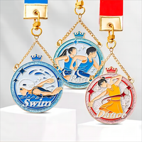 Médaille de marathon sportive 3D personnalisée en alliage de zinc, plaqué or, argent, bronze, impression typographique, technique de moulage, judo