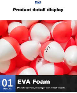 <span class=keywords><strong>Flotteur</strong></span> de <span class=keywords><strong>pêche</strong></span> en mousse EVA haute flottabilité, rouge et blanc, en mousse rigide, pour la <span class=keywords><strong>pêche</strong></span> en mer et sur roche, <span class=keywords><strong>flotteur</strong></span> coulissant pour longue portée, vente en gros - Product Image 4