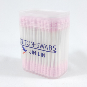 Idee per <span class=keywords><strong>nuovi</strong></span> prodotti 2023 bastoncini puliti <span class=keywords><strong>tamponi</strong></span> bastoncini di bambù Dispos di cotone bastoncino per la pulizia bastoncini di cotone rosa - Product Image 2