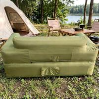 Canapé-lit double portable pour la maison et les festivals, idéal pour le camping en extérieur et le salon, chaise longue gonflable en tissu personnalisable