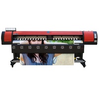 Mc Fournisseur Grand Format 8ft Flex and Sav Panneau Publicitaire Vinyle Bâche Vinyprinting Machine Imprimante à jet d'encre 1440dpi 2.5m