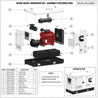 Groupe électrogène diesel silencieux de 30 kW avec ATS (commutateur de transfert automatique) EPA EAC CE UKCA ROHS Cummins Weichai Yuchai Shangchai