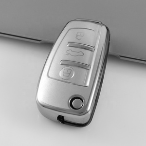 Housse de clé de voiture en TPU Quicksand avec <span class=keywords><strong>porte</strong></span>-clés pour <span class=keywords><strong>Audi</strong></span> A1 A3 A4 A5 A6 A8 Q3 Q5 Q7 R8 <span class=keywords><strong>RS</strong></span> RS7 S3 S4 S7 SQ5 TT, protection de clé de voiture - Product Image 6