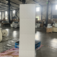 Papier peint géométrique 3D, panneau mural 3D en PVC pour salon, vente en gros directe d'usine, fournisseur en gros