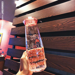 Bottiglia d'Acqua in Vetro con Cristalli e Gemme per il Benessere, 500ml, Bottiglia d'Acqua in Vetro con Pietre Colorate all'Ingrosso - Product Image 6