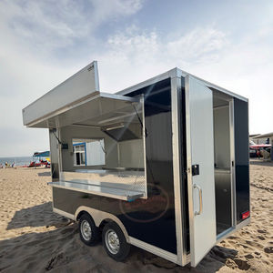Быстрая еда мобильный ресторан для продажи полностью оборудованные коммерческие кухонные прицепы для бургеров пицца хот-доги уличная Мобильная тележка - Product Image 2