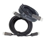 Kabel Serat Optik Multimedia 2.0 Definisi Tinggi 4K Resolusi Tinggi 60Hz Komunikasi 48Gbps Bersertifikasi CE Mendukung VRR EARC Tipis