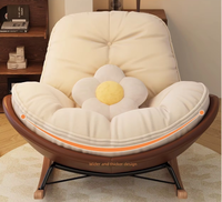 Fauteuil à bascule moderne et confortable pour salon, chambre ou balcon – Offre spéciale