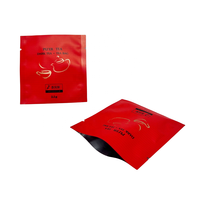 Sachets plats thermoscellés sur 3 côtés avec logo personnalisé, en aluminium mat, pour emballage de sachets de thé vides