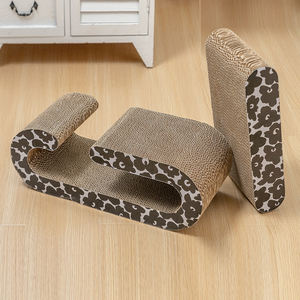 Fabricant Vente en gros Noir Motif ondulé Chat Scratcher Carton - Product Image 1