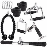 Accessoires pour machine à câbles en acier massif NJ : Attache pour triceps, accessoires de câbles pour la musculation en salle de sport