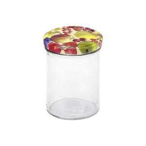 Pot à visser avec couvercle, lot de 6, bouteille de rangement, design fruité - Product Image 1