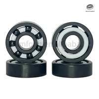 Roulements à billes entièrement en céramique noirs 608 627 haute précision Si3N4 professionnels pour patins à roulettes quad et patins de vitesse