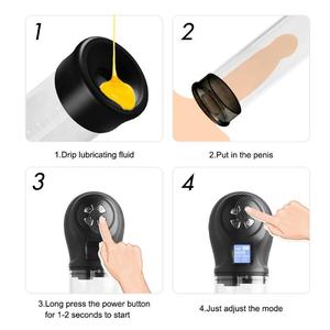 Bomba de Pene Recargable por USB para Entrenamiento de Alargamiento del Pene, Certificación CE ROHS, Diseño Transparente Impermeable, para Glande y Testículos - Product Image 5