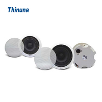 Thinuna MS-5CT 5" 100/70V & 8Ω Speaker Audio Komersial HiFi Suara Berkualitas 2-Way Coaxial untuk Pemasangan di Langit-langit untuk Sistem PA Konferensi