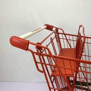 Chariot à main durable 210L à 4 roues en acier rouge vert à usage intensif de style allemand avec siège enfant - Product Image 3