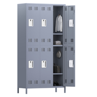 Casier de rangement en métal de grande taille au design moderne, résistant à l'eau et au feu, avec portes verrouillables, haute capacité de charge, pour chambre à coucher et salon