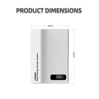Système de stockage d'énergie solaire hors réseau 3kW 5kWh, unité tout-en-un avec onduleur et batterie de secours