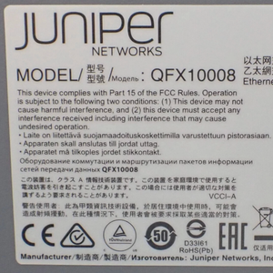 Juniper Networks QFX10008 d'occasion, 2xQFX10000-30C, 4xQFX10000-36Q, PoE, 12 ports, capacité 400 Gbit/s - Product Image 4
