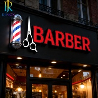 Enseigne lumineuse personnalisée 3D pour salon de manucure, logo mural pour entreprise, enseigne néon en acrylique pour magasin, barbier, bar, IP65