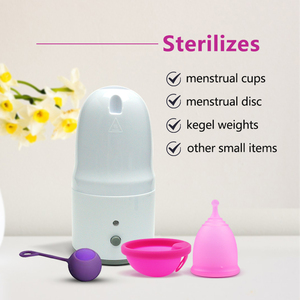 Esterilizador de vapor con logotipo personalizado, esterilizador de <span class=keywords><strong>copa</strong></span> <span class=keywords><strong>menstrual</strong></span>, 3 minutos de desinfección exprés para desinfección de copas Lady Cups - Product Image 3