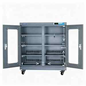 خزانة جافة صناعية ضرورية للتخزين المقاوم للرطوبة سعة 320 لتر بنطاق رطوبة 1%-10% للأشباه الموصلات والطاقة الجديدة والتطبيقات الطبية - Product Image 3