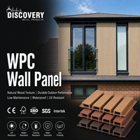 Panneau mural WPC pour extérieur, imitation bois, imperméable, ignifuge, anti-UV, panneau composite pour revêtement extérieur, façade