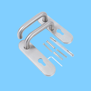 Plaque de roseau de porte moderne personnalisable en alliage de zinc moulé sous pression, design ambidextre, pour portes intérieures en bois - Product Image 2