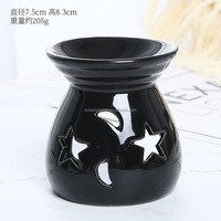 Brûleur à huile en verre, diffuseur d'eau pour fumer, brûleur de cire parfumée personnalisé style arabe du Moyen-Orient, boîte en papier grain de bois, encens