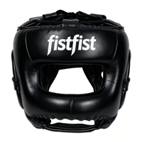 Casque de boxe Fist Deluxe Face Saver - Cuir microfibre écologique et durable, protection intégrale toutes saisons