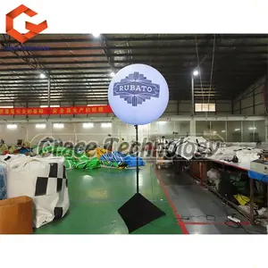 Advertising inflatable stand led light ball tripod balloon with logo led balloon stand for wedding decoration