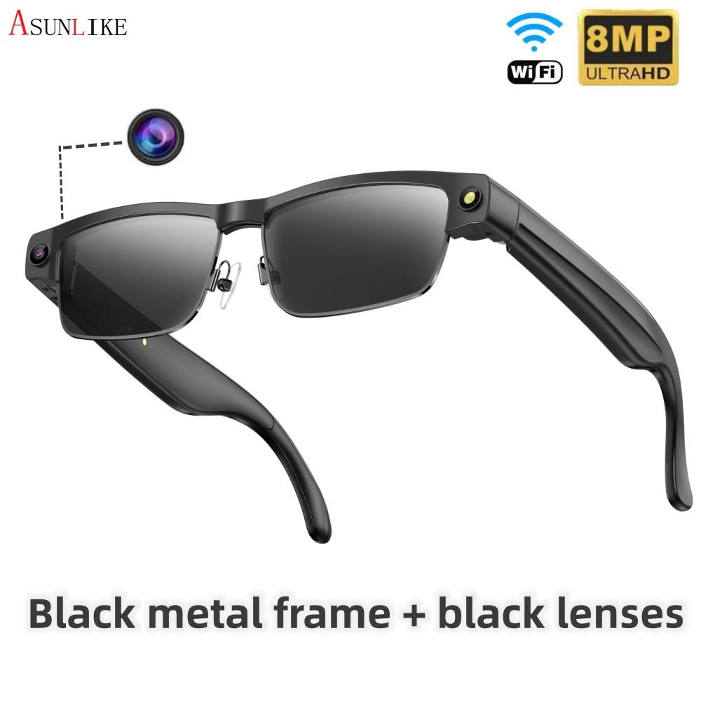 Black metal frame + black sunglasses
