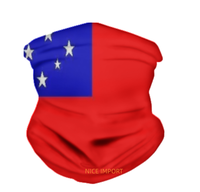 Cache-cou multifonction sans couture avec motif drapeau de Samoa, masque facial d'extérieur, bandeau anti-UV, bandeau sportif absorbant la transpiration, bandeau magique
