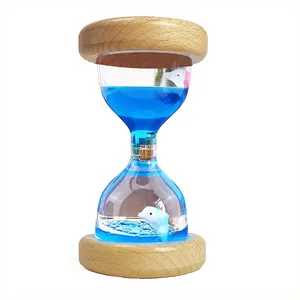 Kidpik Special Liquid Motion Toy Colorful Acrylic Hourglass Timer For Autism Toys Fidget Toy