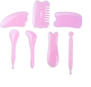 Strumento Gua Sha Ecologico per Alleviare la Tensione Muscolare, Raschietto in Resina per Viso e Corpo, Massaggiatore per Rilasciare Nodi e Ridurre il Dolore - Product Image 1