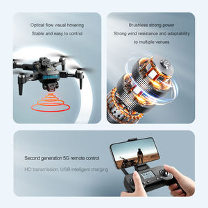 Drone pliable ultra-longue portée GPs4K avec double caméra, évitement d'obstacles intelligent, télécommande, hélicoptère miniature de 184 g, moteur sans balais - Product Image 3
