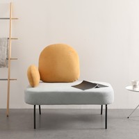 Sessel Salon Salon Mobilier nordique Design Mode Love Seat Appartement de loisirs moderne Petit canapé simple rose