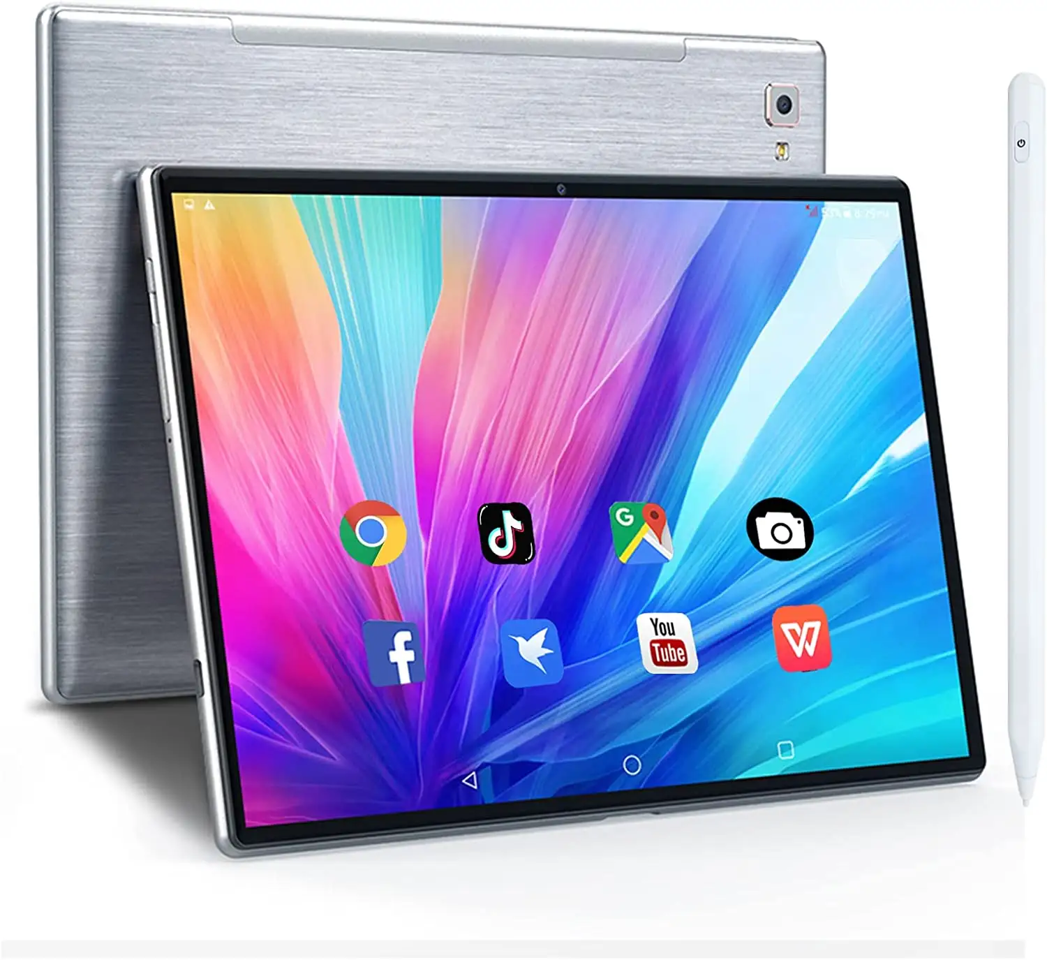 Tablette 안드로이드 12 태블릿 Pc 4Gb Ram 64Gb Rom 5 + 8 Mp 듀얼 카메라 Fm 10 인치 Ips Hd 태블릿 학생 온라인 수업