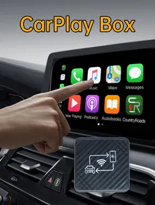 Carplay Air Box sans fil dans la voiture iPhone et Android connecté aux applications de la voiture Adaptateur Carplay Bluetooth 4.2