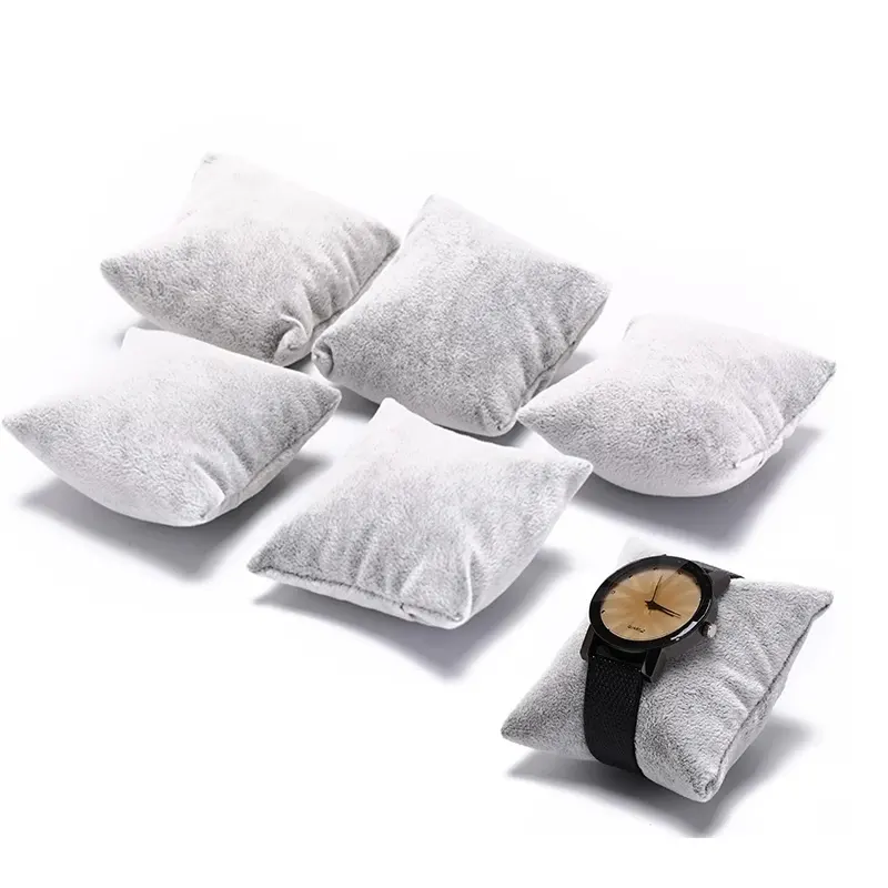 Bracelet Bangle Watch Pillow Holder For Jewelry Watches Case Box Velvet & Cotton Jewelry Packaging & Display