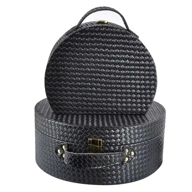 Hot Bán thiết kế cổ điển nhỏ rắn Vòng hat hộp hành lý cổ điển mỹ phẩm trường hợp đối với phụ nữ