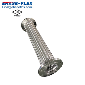 Raccord à bride <span class=keywords><strong>En</strong></span> Acier Inoxydable Ondulé Flexible <span class=keywords><strong>Joint</strong></span> Avec Fil Tresses - Product Image 1