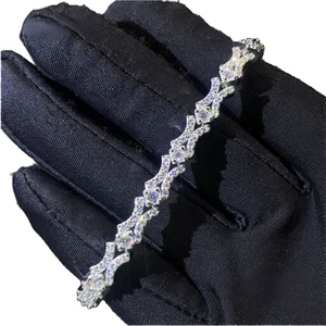 Nouveau Design XO Fire Jewelry Hip Hop VVS Moissanite Testée au Diamant Certificat GRA Plaqué Rhodium Argent S925 Cadeau - Product Image 3
