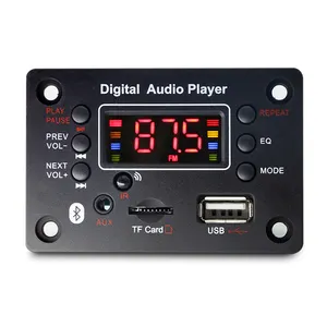 Wireless 5.0 MP3 Decoding Board Module Auto Car USB MP3 FM Radio Display Player Accessories Decoder Board Module