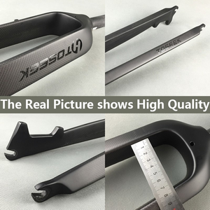 Fourche avant <span class=keywords><strong>TOSEEK</strong></span> en fibre de carbone pour vélo 26/27.5/<span class=keywords><strong>29</strong></span> "Fourche de vélo Bmx rigide Tube droit Fourche de vélo légère en carbone - Product Image 6
