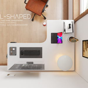 Hot Bán Văn Phòng L-Hình Máy Trạm Làm Việc Chiều Cao Có Thể Điều Chỉnh Một Động Cơ 2 Giai Đoạn Bàn Máy Tính Chơi Game Bàn Đối Với Trang Chủ - Product Image 4